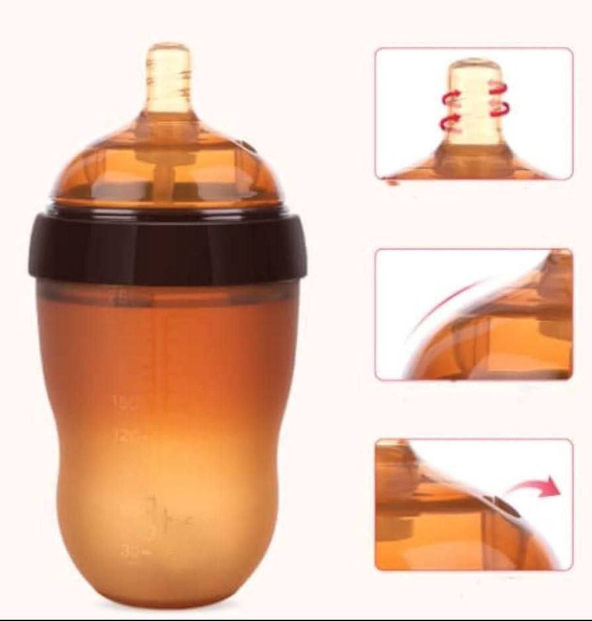 Slicon Baby Feeding Bottle