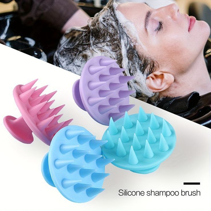 Silicon Hair Scalp Massager Shampoo Brush