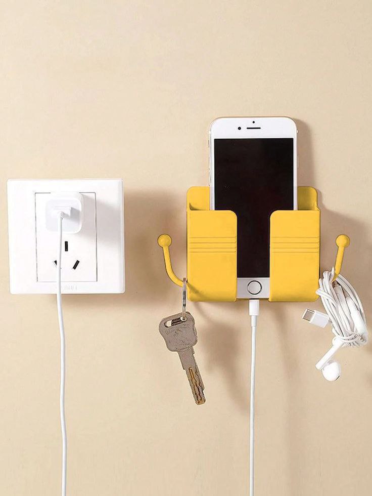 Wall Mounted Phone Holder Charging Stand