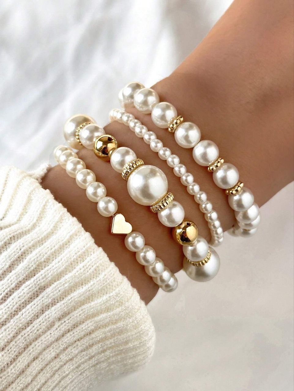 Pearl Bracelet Set