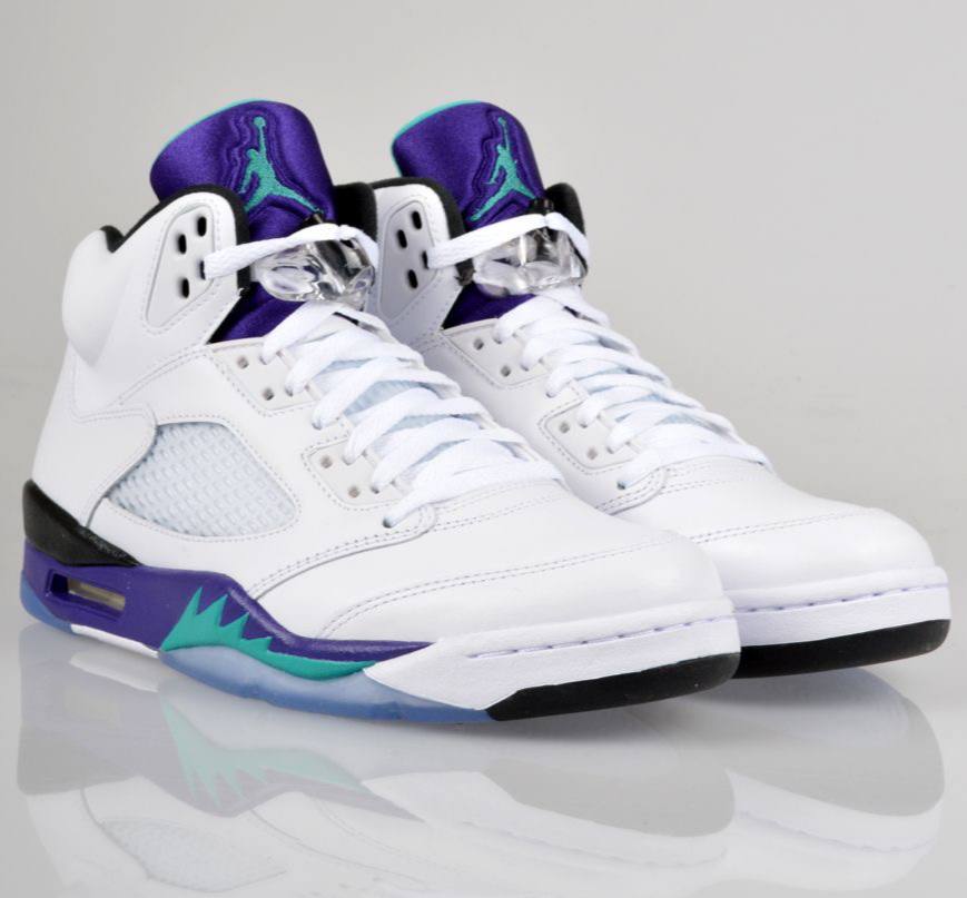 Air Jordan 5 Retro GRAPE High Men's Shoes