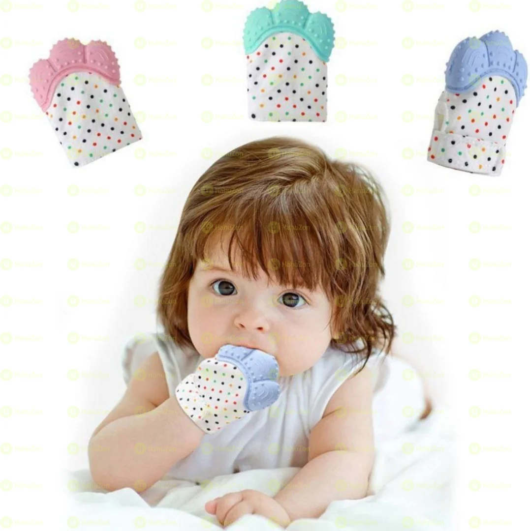 Baby Teether Silicone Gloves