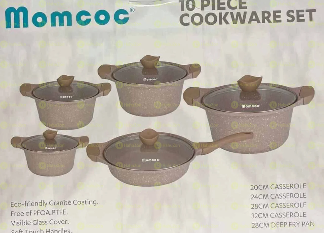 4 ፒስ የግራናይት ድስቶች ከነክዳናቸው