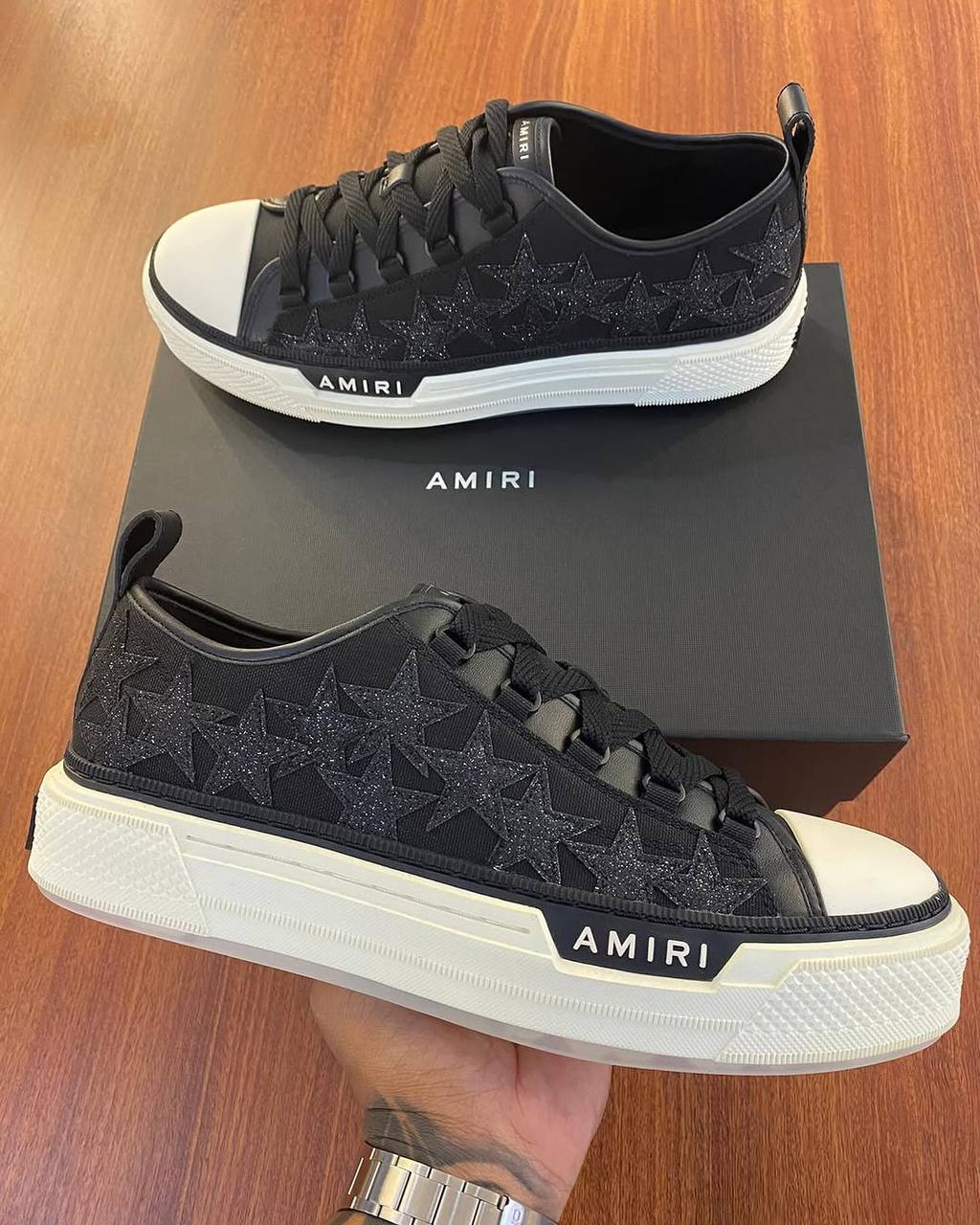 AMIRI Black Stars Court Men's Shoes