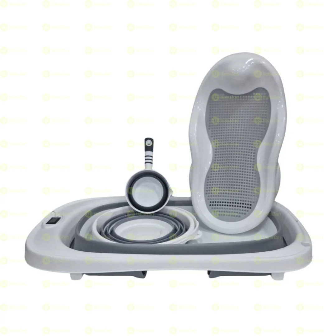 4-in-1 Foldable Baby Bath Tub With Accessories
