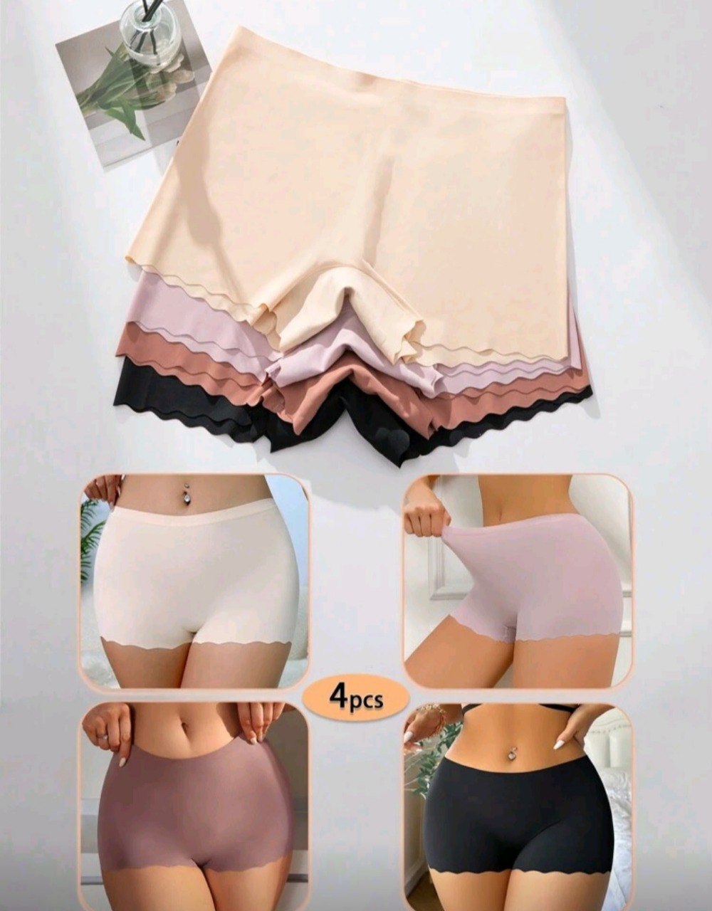 4 Set Women's Underwear
