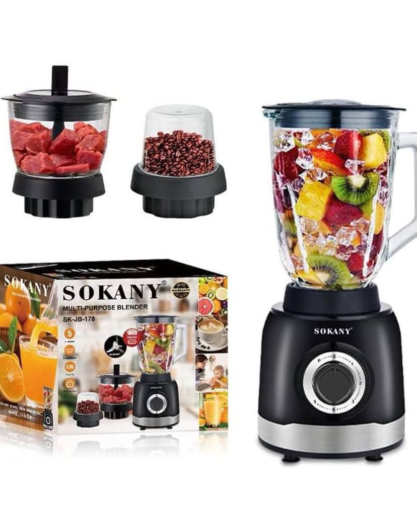 Sokany 3 in1 Blender And Grinder
