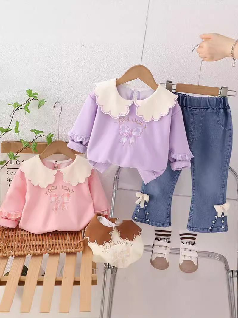 Girls 2pcs Set Casual Outfit