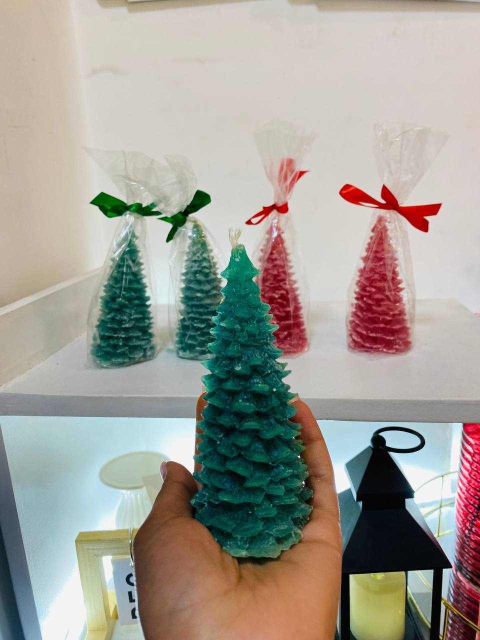 Christmas Tree Shaped Candles