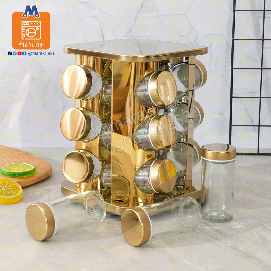 12 ሰት የጠርሙስ የቅመማቅመም ማስቀመጫ