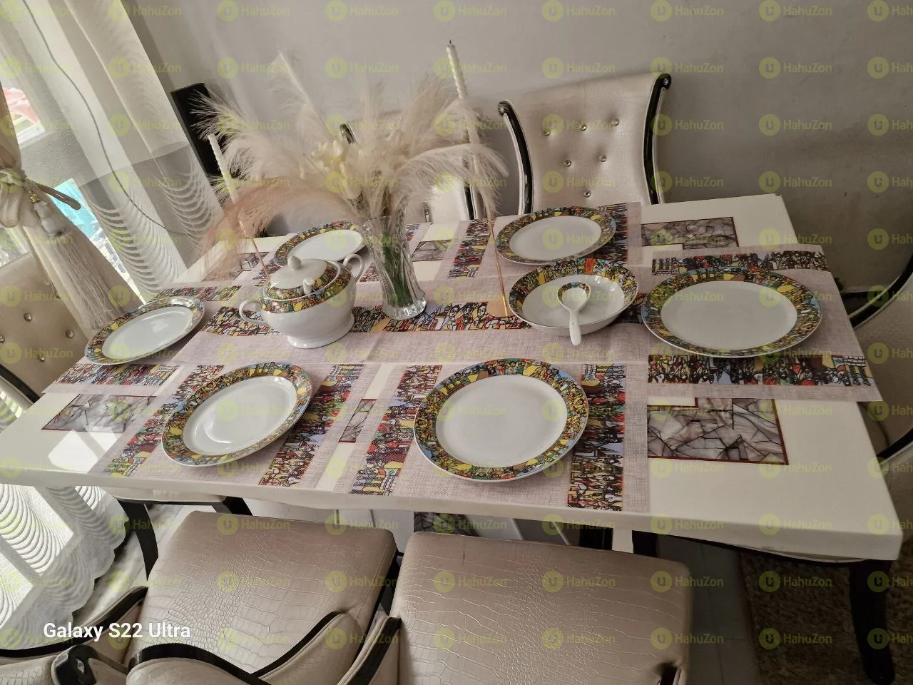 7pieces Tablemats with Table Runner