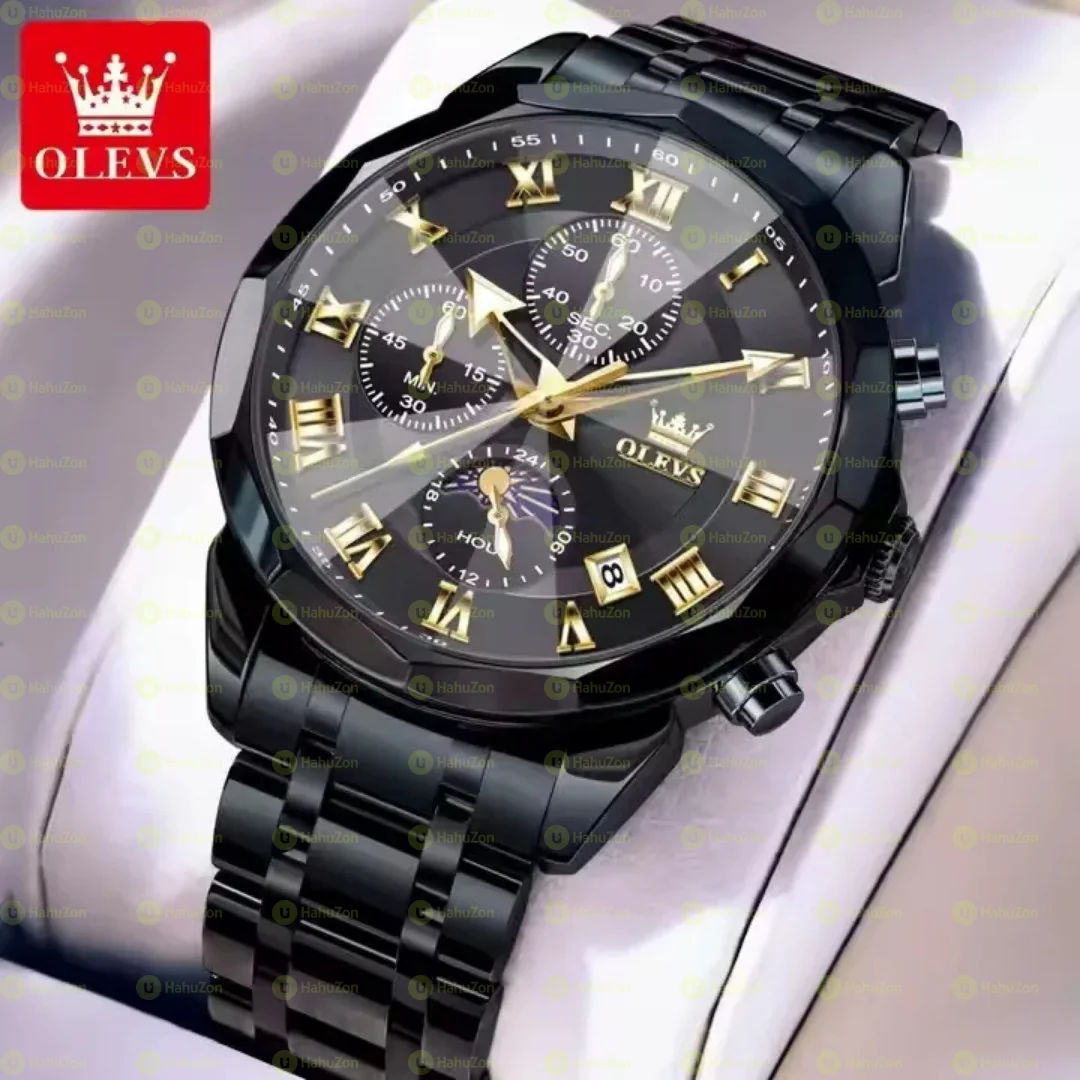 Olevs 3675 Classic  Quartz Chronograph Watches For Men