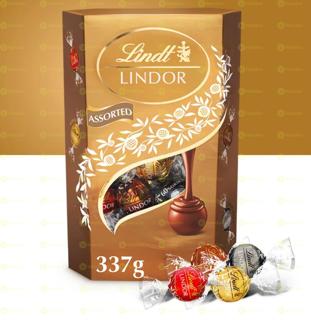 Lindt LINDOR Assorted Chocolate Truffles Box 337 Grams