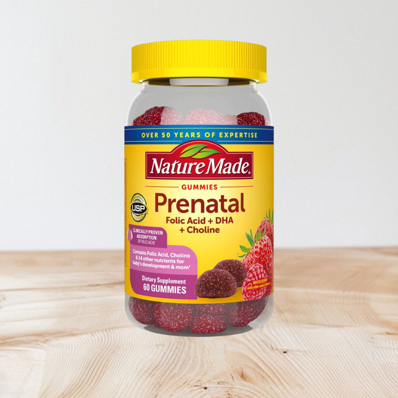 Prenatal Folic Acid + DHA + Choline Gummies