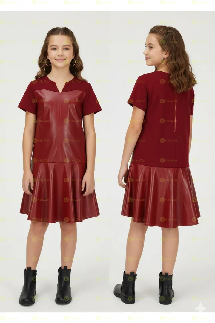 Over Kids Kid Girls Solid Dress