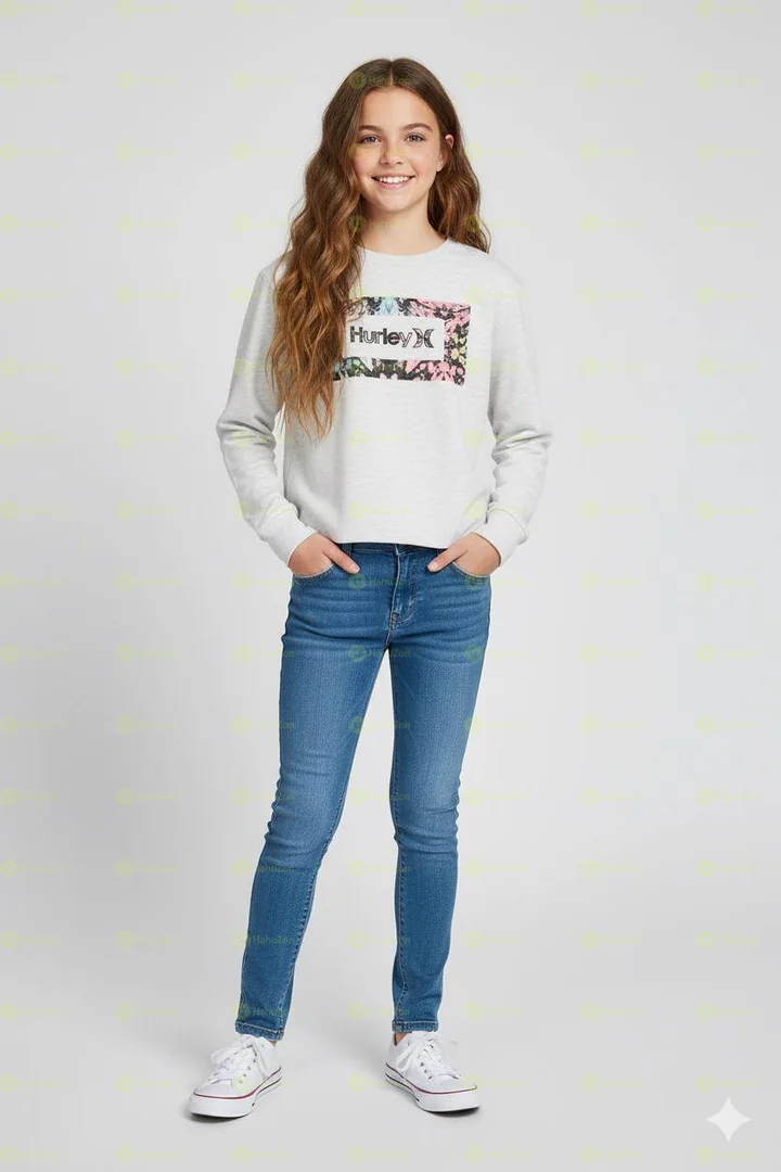 Hurley Kid Girls Long Sleeve Outdoor Sweatshirt