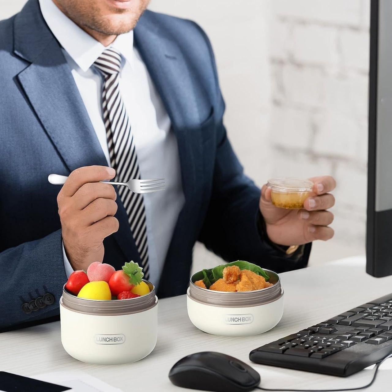 Portable Insulated Lunch Box Set