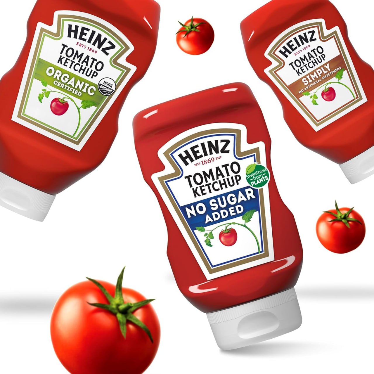 Heinz Tomato Ketchup with No Sugar Added