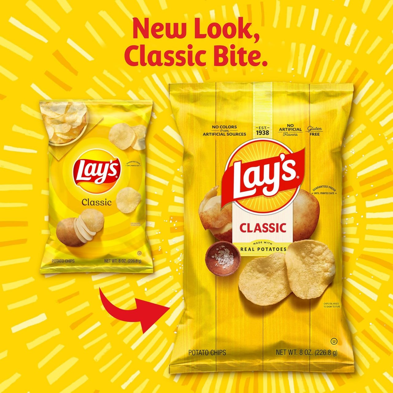 Frito Lay's Classic Potato Chips Bags