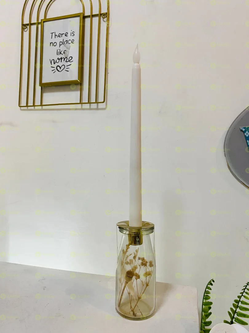 Dried Flower Candle Holder