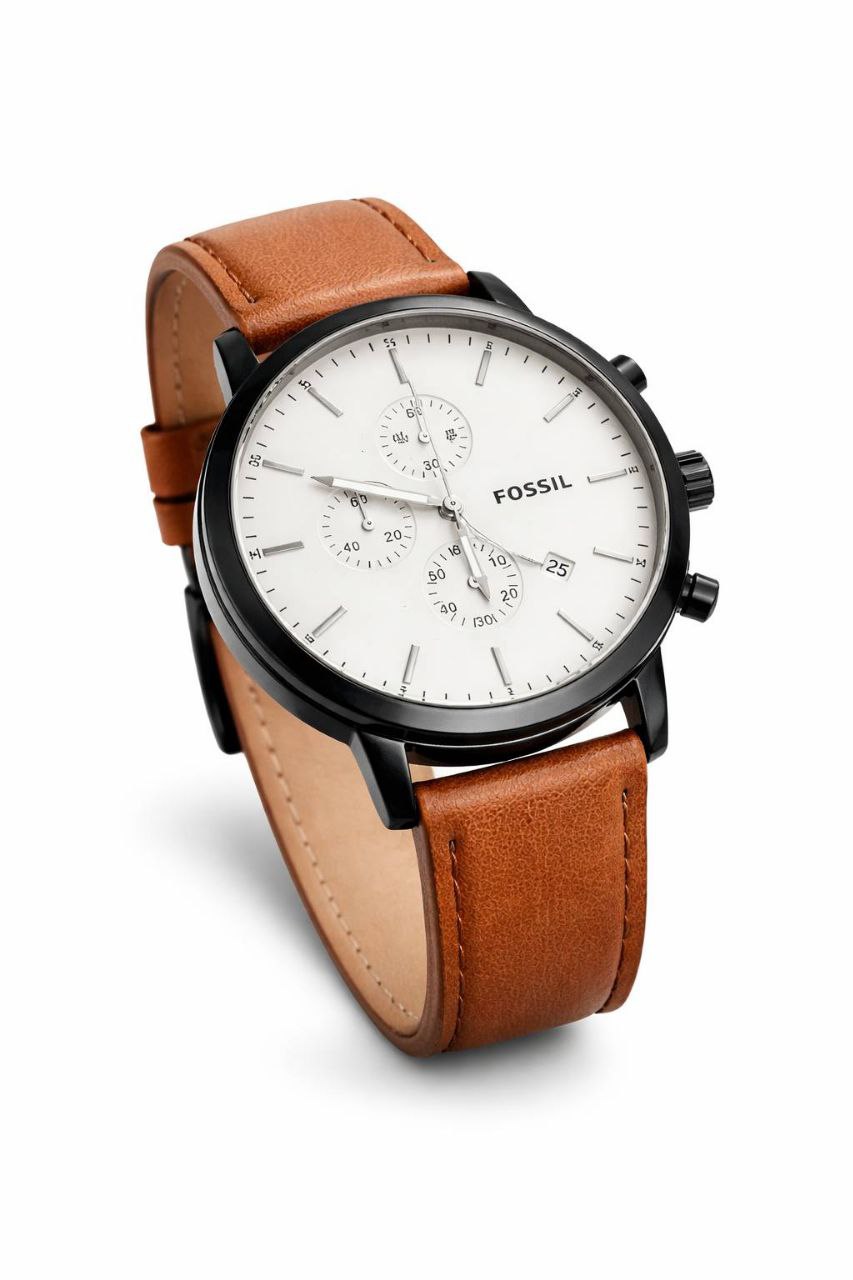 Fossil Leather Chronograph Men's Watches