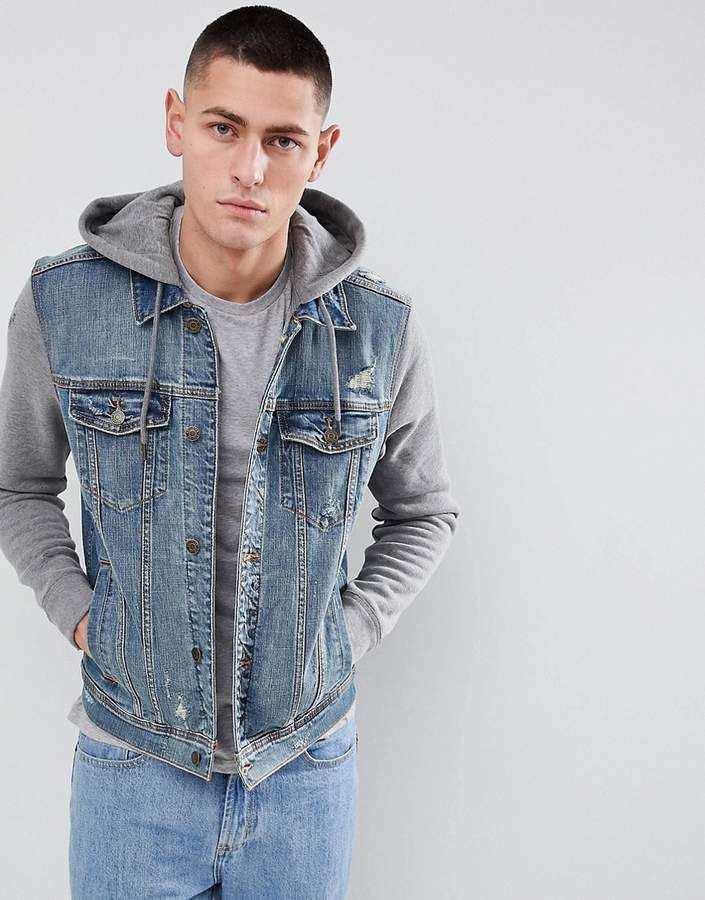 Hooded Denim Jeans Jacket