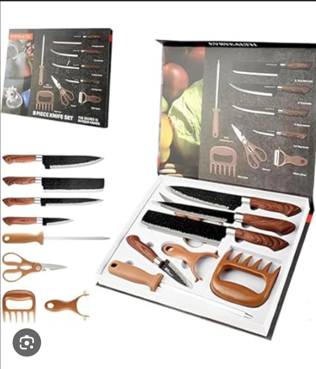 8pcs Complete Kitchen Knife Set