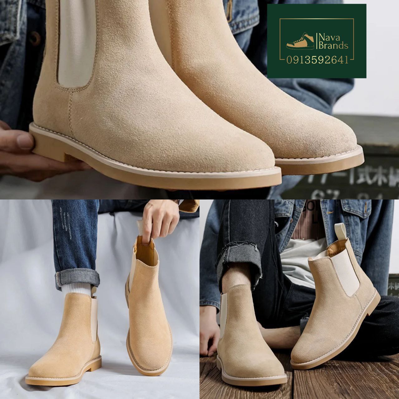 Men's Suede Ankle Boots