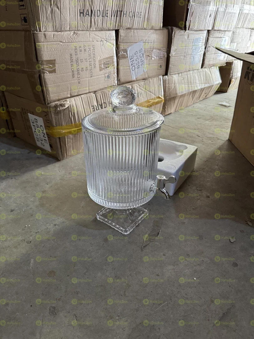 4.5ሊትር ወፍራም ብርጭቆ  የመጠጥ ማቅረቢያ