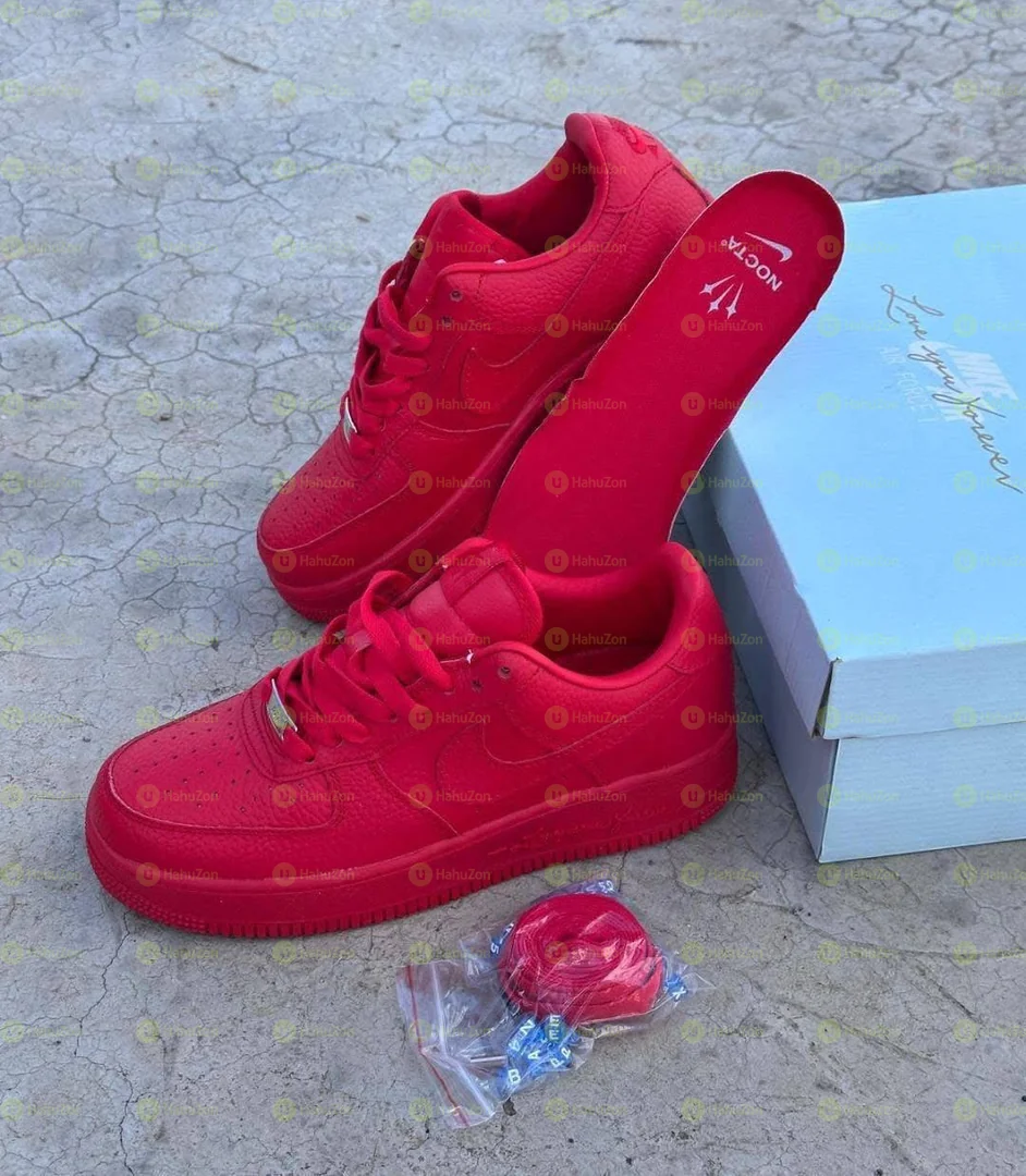 Nike Air Force 1'07 Drake Nocta Triple Red Low Unisex Shoes