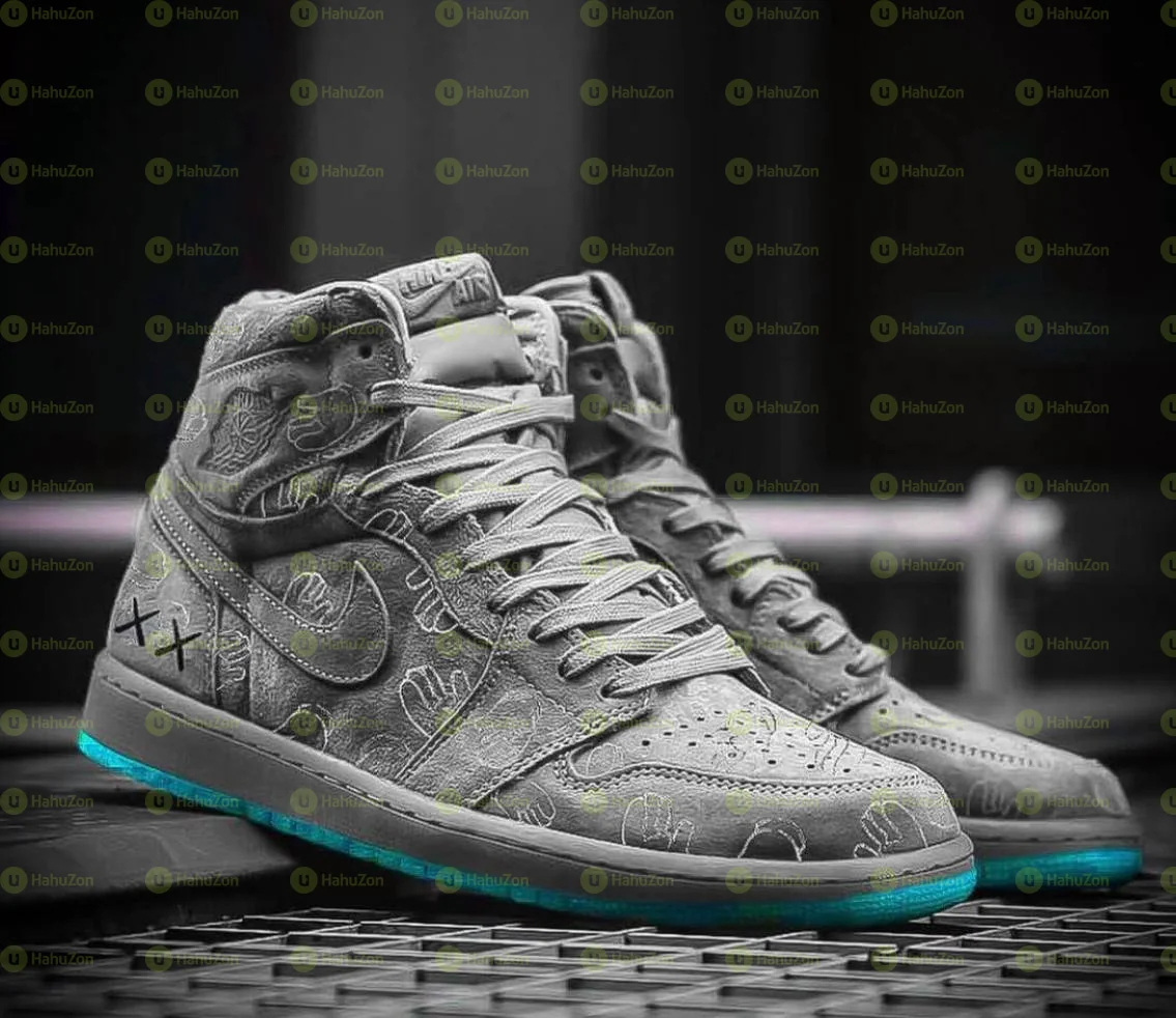 Airjordan1 X Kaws Cool  Gray Men's Shoes