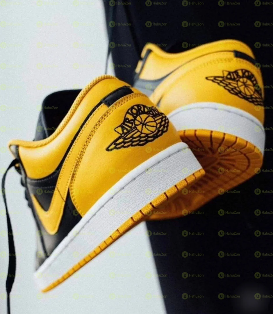 Nike Air Jordan 1 Low Yellow Orchid Shoes For Men's