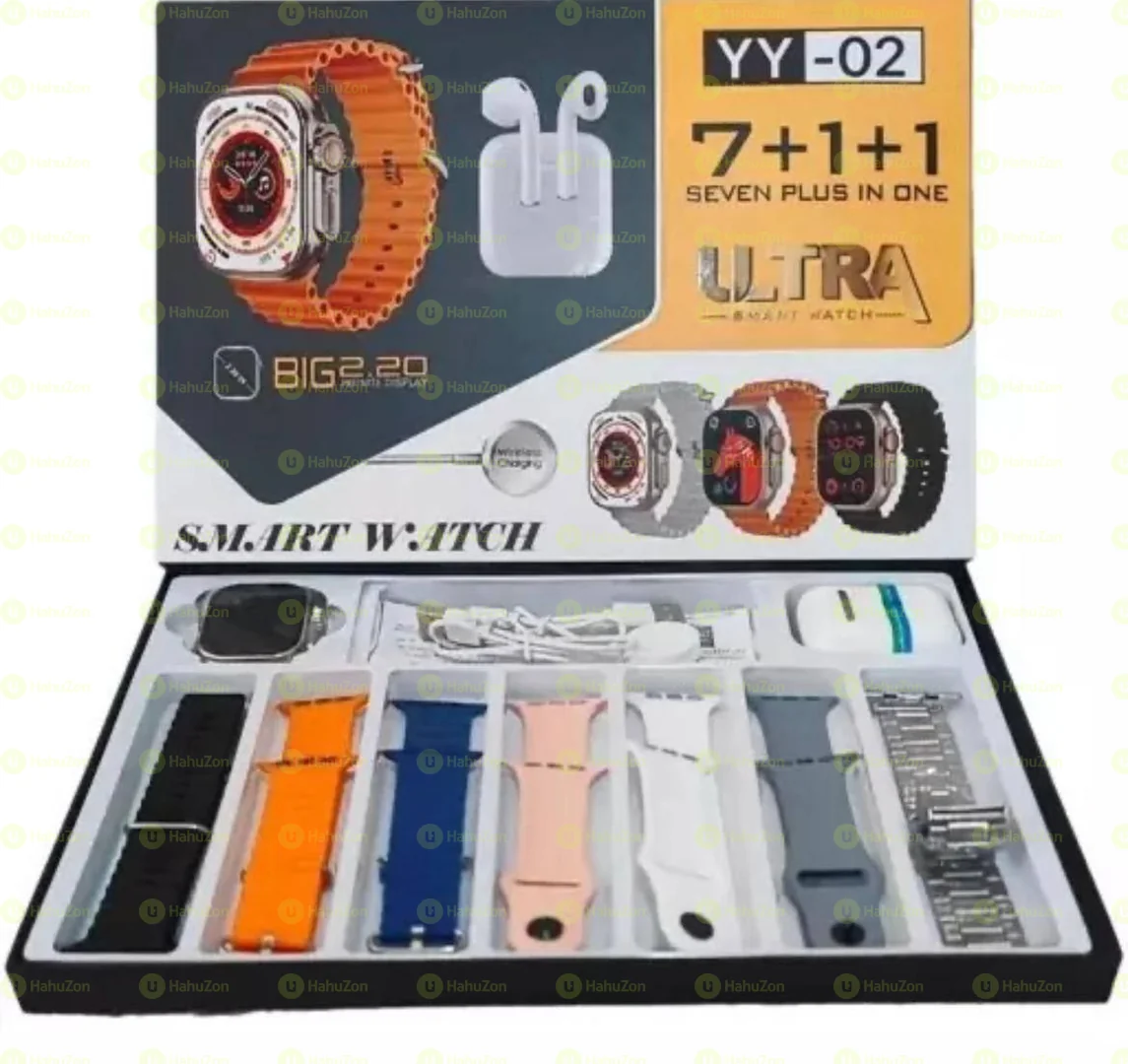 YY-02 Ultra Smart Watch – 7+1+1 Combo
