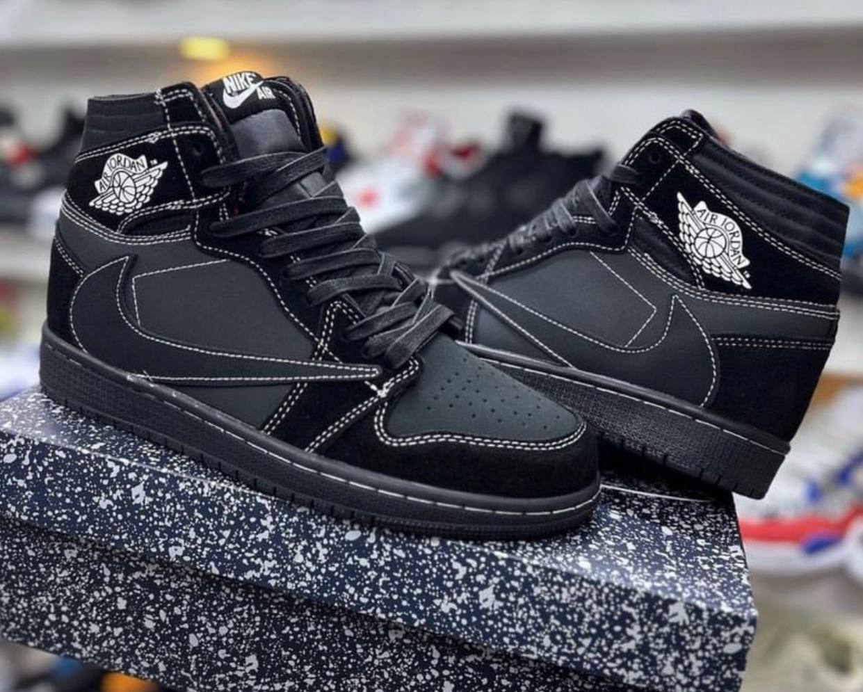 Jordan 1 Travis Black Phantom Men's Shoes