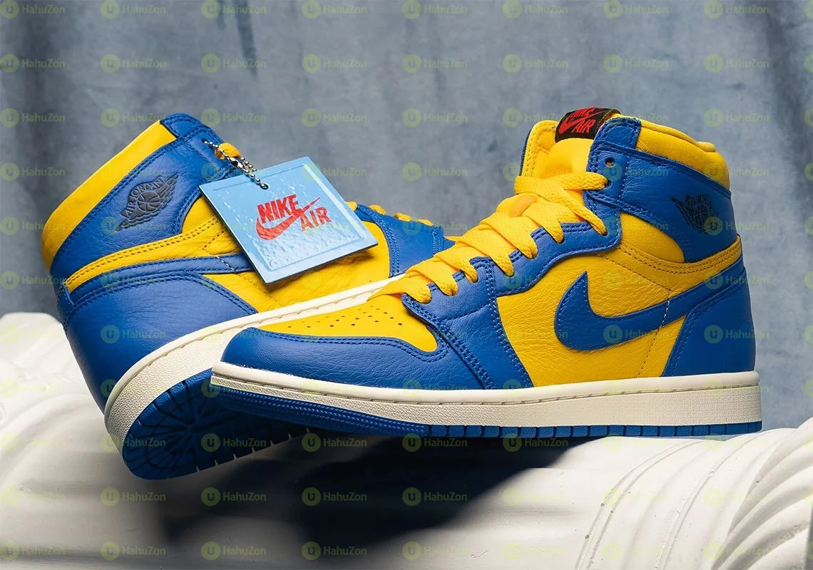 Air Jordan 1 Retro High OG Yellow Reverse Laney Men's Shoes