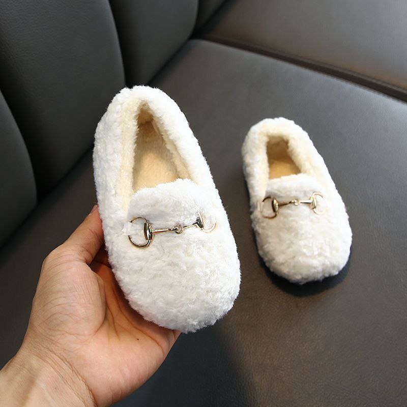 Cute Girls Furry Sandals