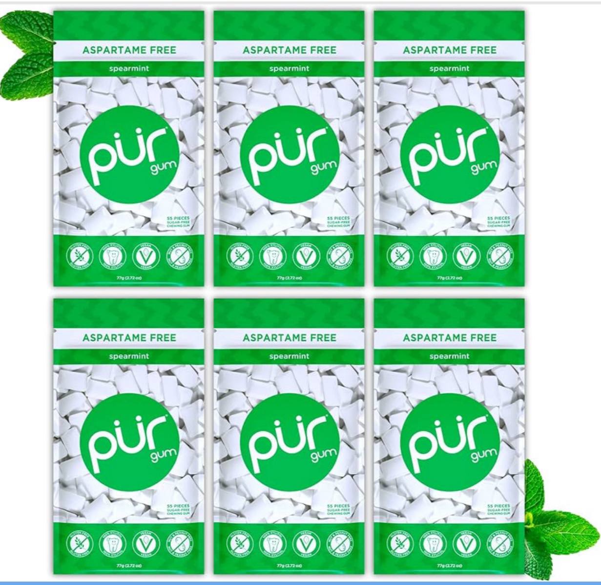 PUR Gum |Aspartame Free Chewing Gum