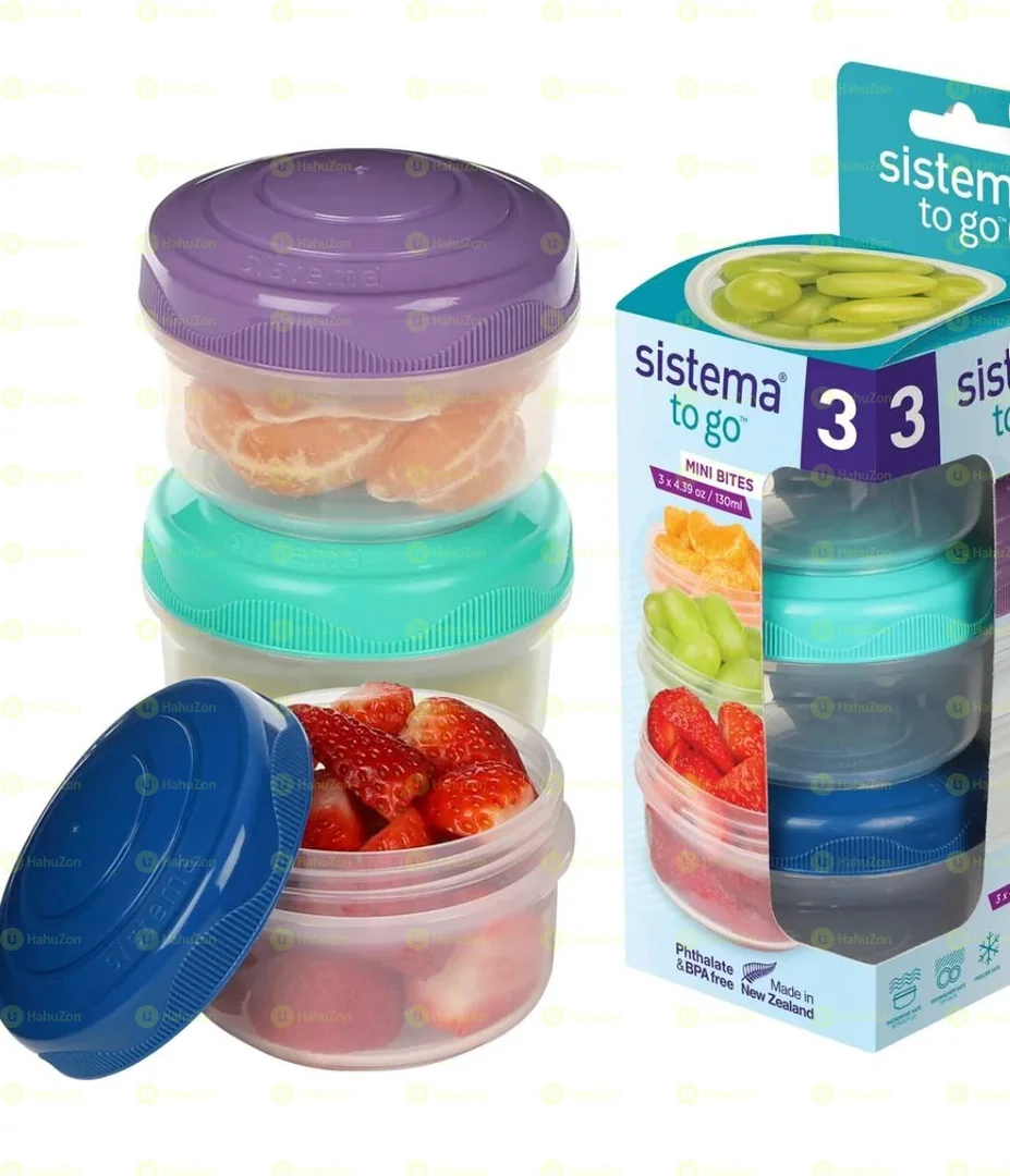 Sistema TO GO Round Mini Bites Food Storage