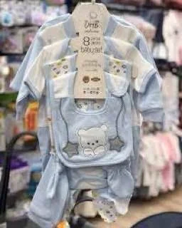 የአራስ ህፃናት 8 ፒስ ልብስ