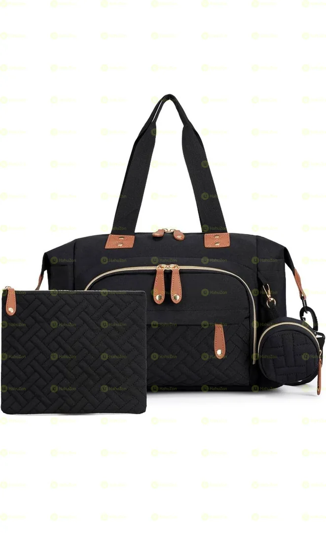 Large Capacity 3-Piece Diaper Bag