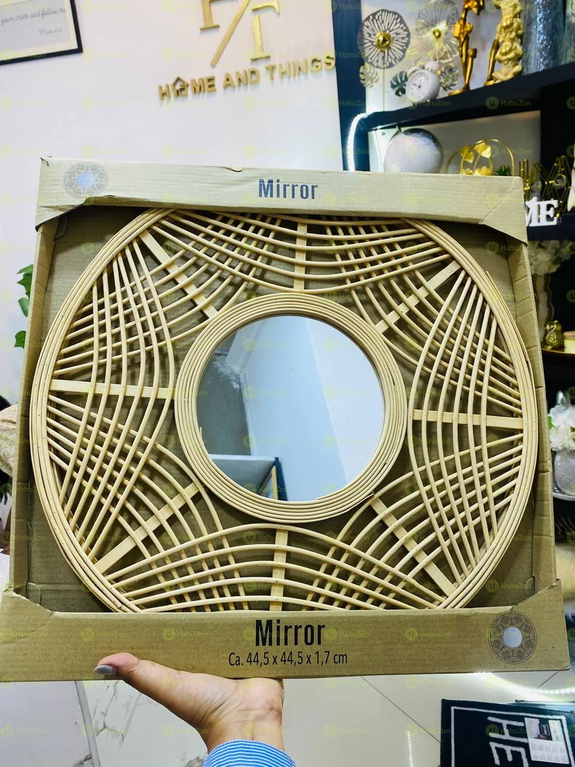 Bamboo Mirror Wall Craft