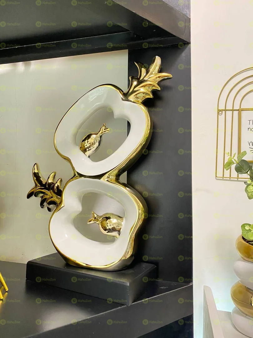 Modern Ceramic Pineapple Sculpture