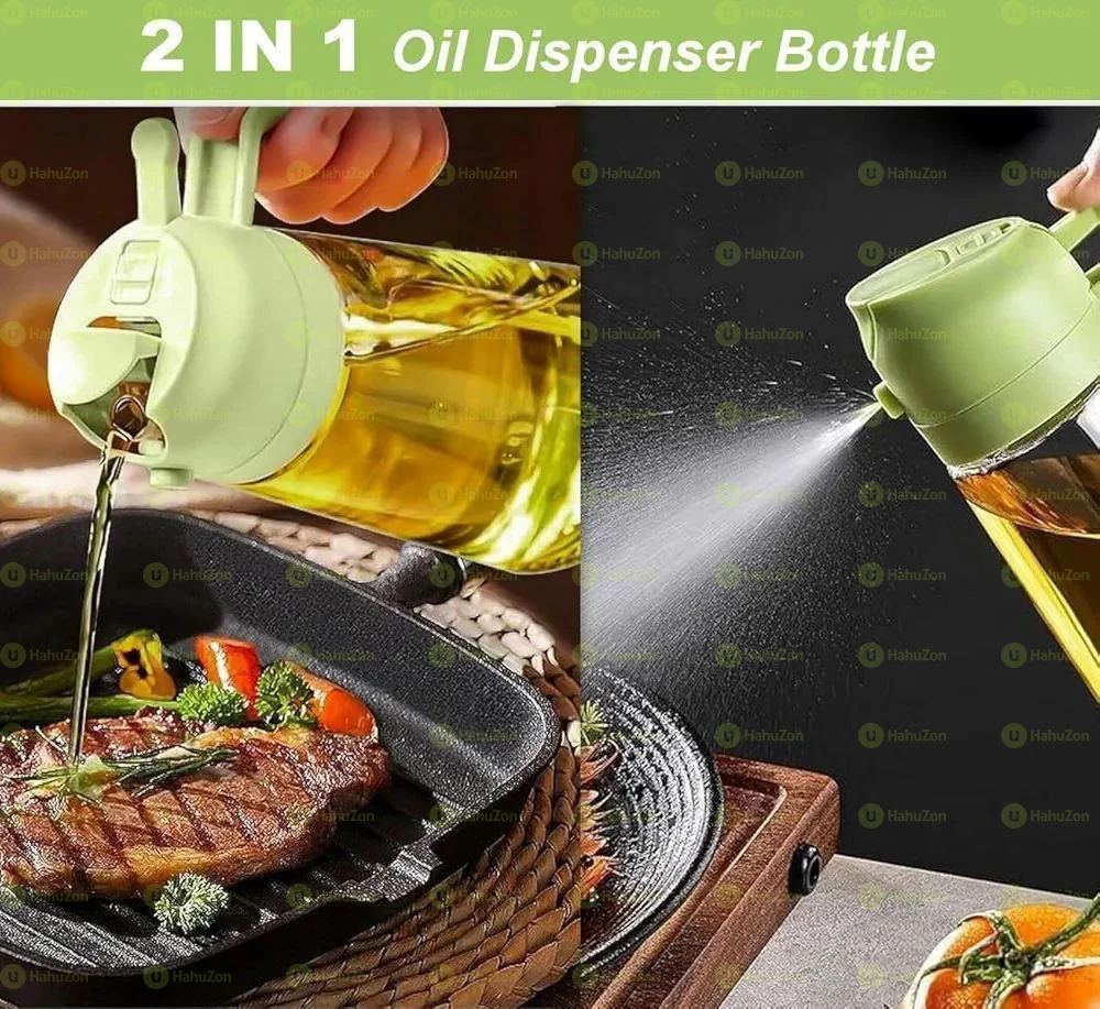2in1 Oil Spary and Dispenser Bottle