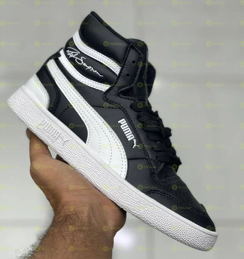 Puma Ralph Sampson Mid Black White Men's Shoes