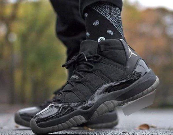 Air Jordan 11 Retro JM Black Out WMNS Shoes