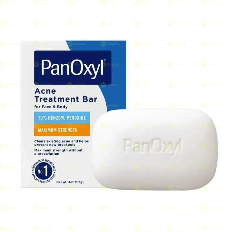 PanOxyl Acne Treatment Bar Max Strength 10% Benzoyl Peroxide 4oz