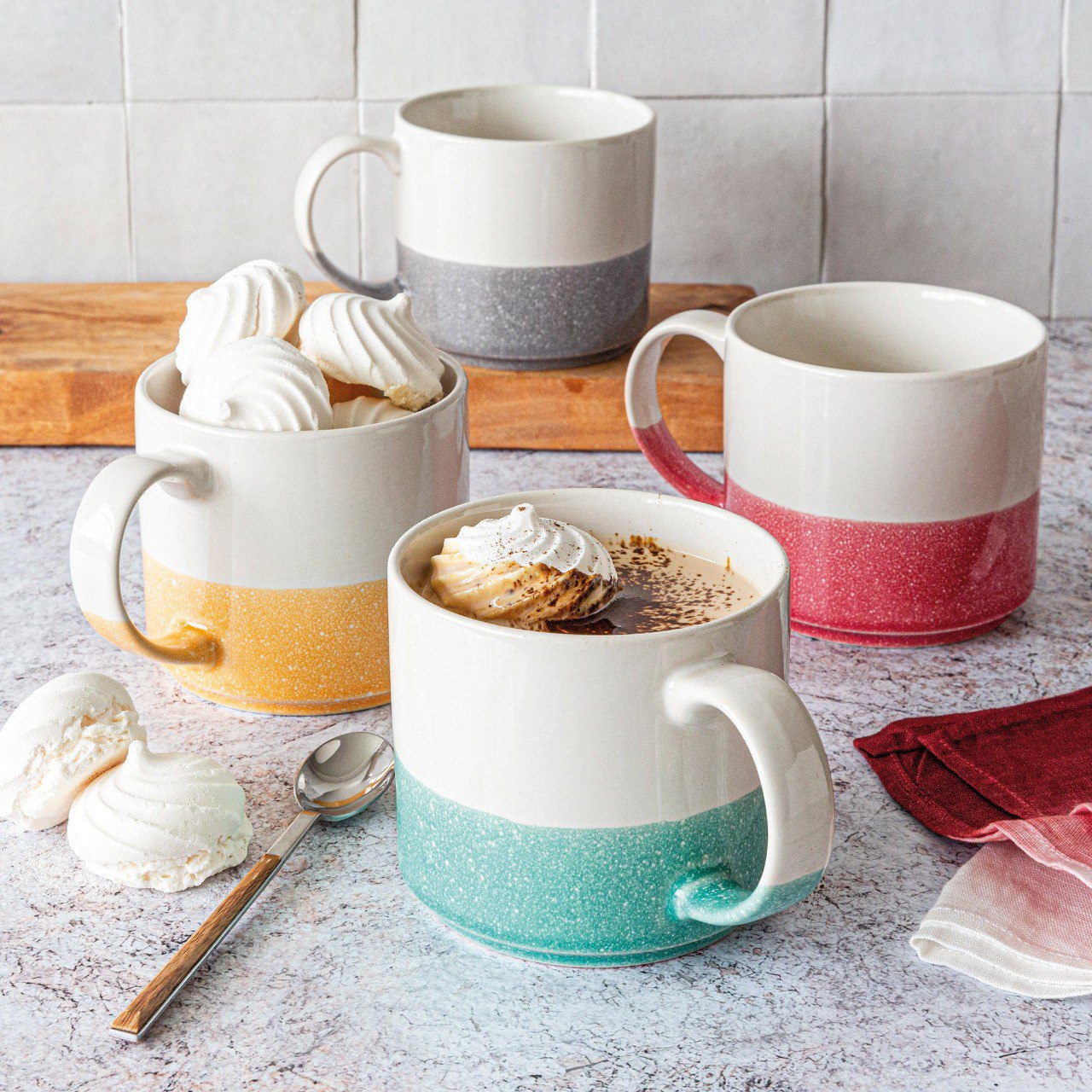 Stoneware Coffee & Tea Cups