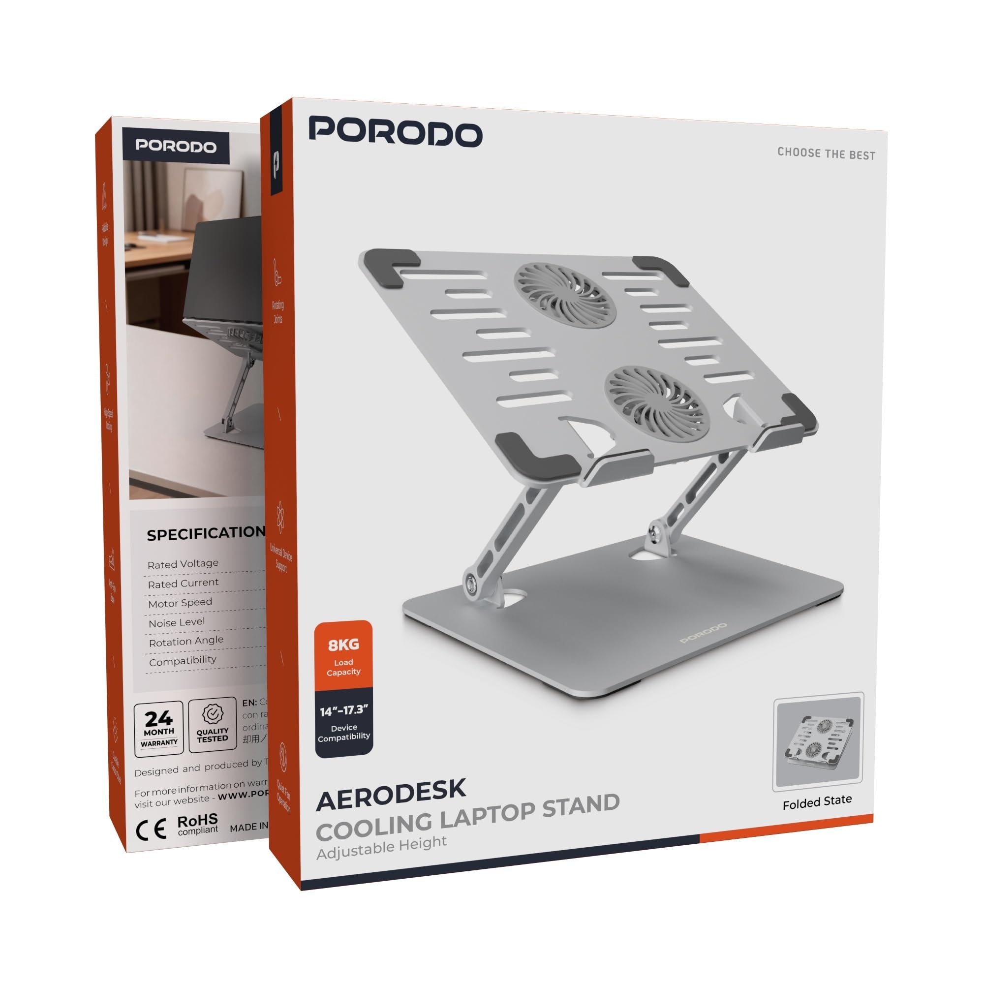 Porodo Aerodesk Cooling Laptop Stand
