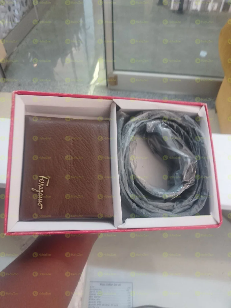 Feragamo Belt and Wallet Combo Set