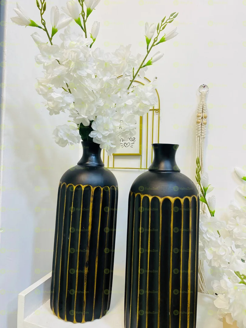 Side big black vase for console table side table dining